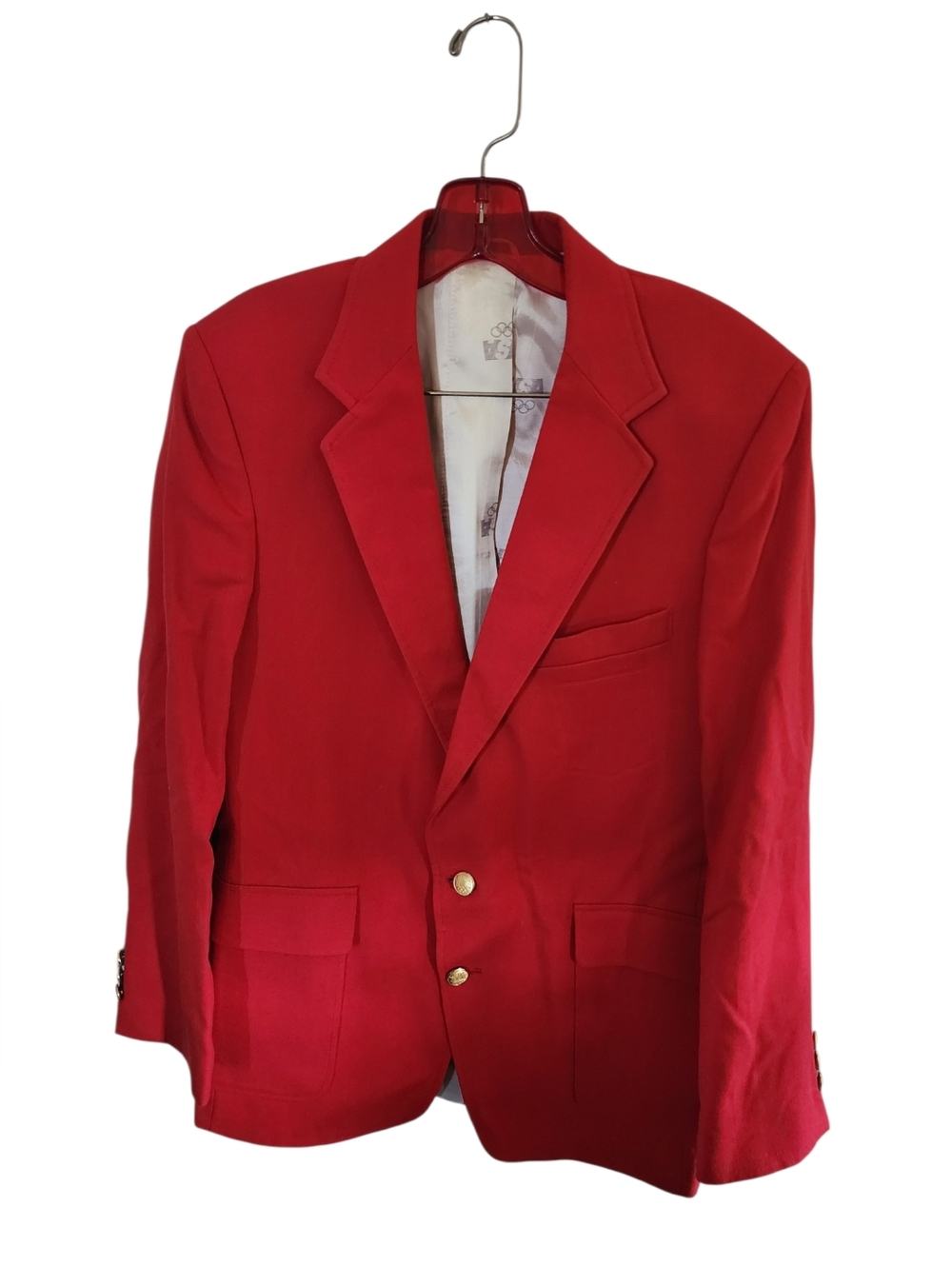 Levi's Blazer Mens 40R 1984 USA Olympic Team Official Red Wool EUC!